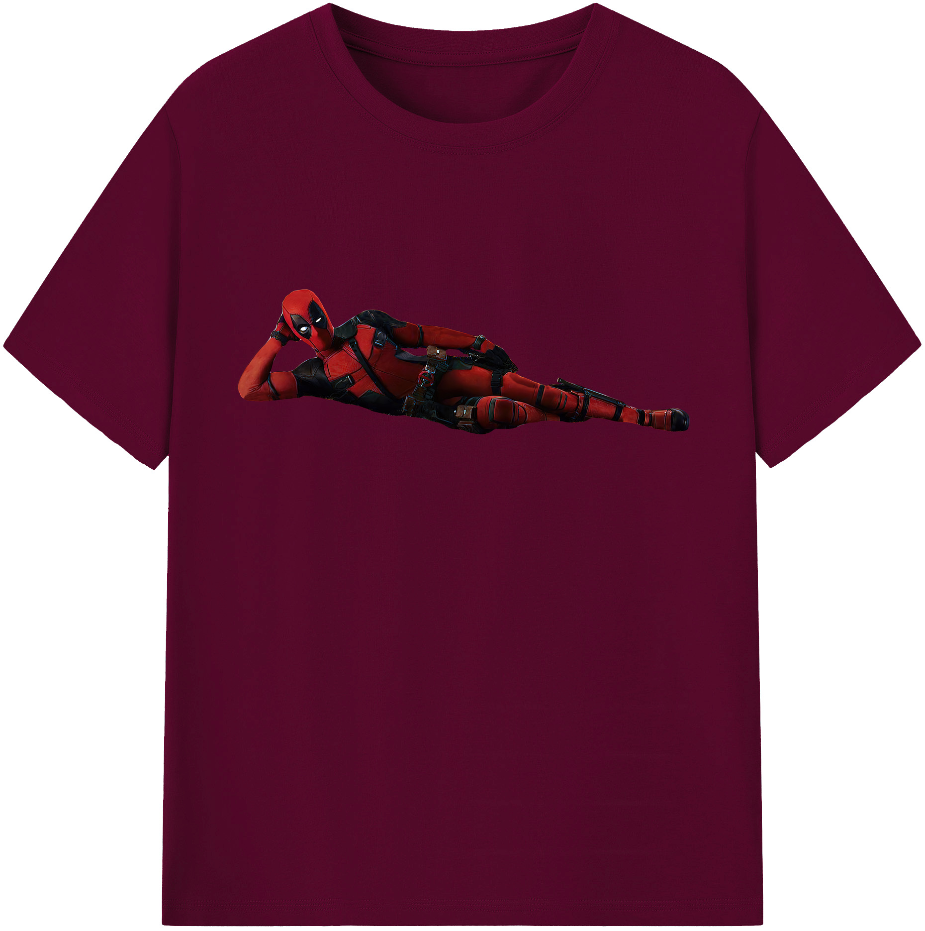 （画像用） Deadpool デッドプール レディースカジュアルプリントTシャツ（綿100％）